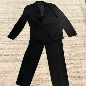 Giorgio Armani black label suit - black size 42 pants 32